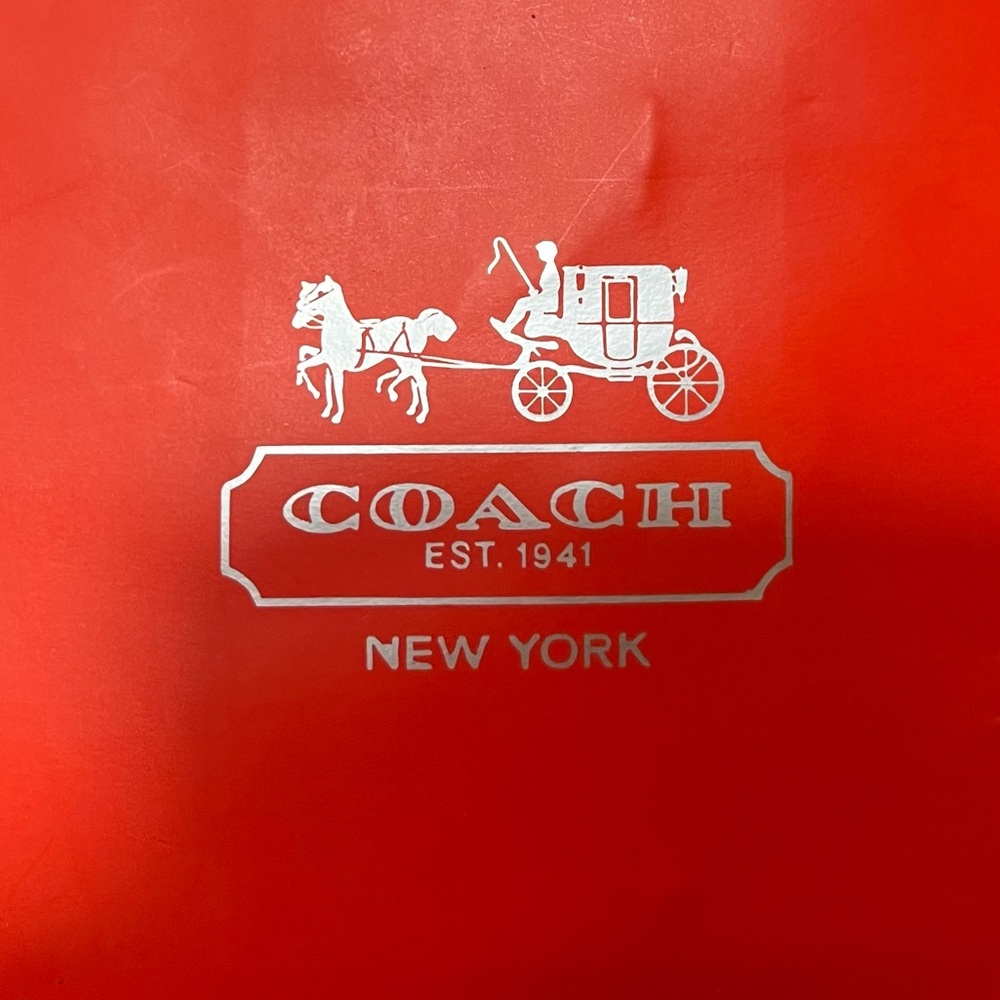 $3 START COACH KEYCHAIN WITH MIRROR NEW W TAGS AND RED COACH GIFT BAG $68 RET - Picture 3 of 14